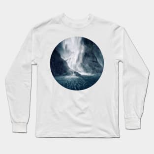 Bowen Falls, New Zealand Long Sleeve T-Shirt